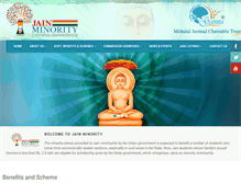 Tablet Screenshot of jainminority.com